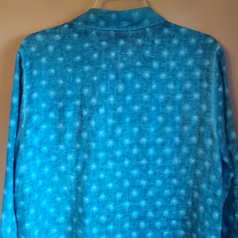 Soft Surrounding Long Line Tunic Button Front Shi… - image 7